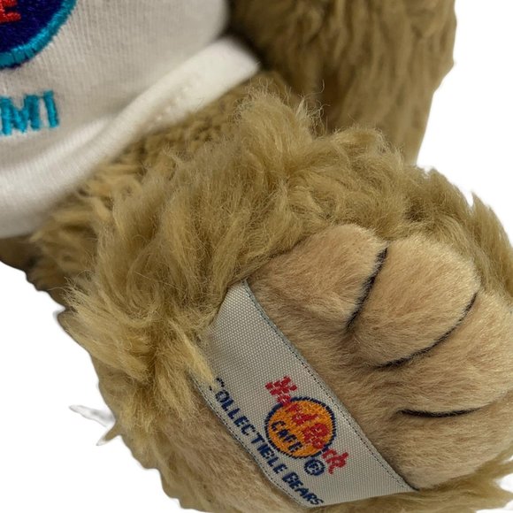 Hard Rock Cafe Bear Miami Scruffy NWT Moveable Arm - Picture 3 of 7